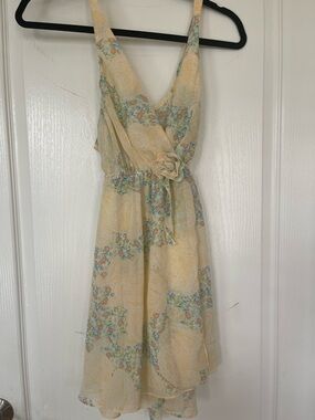 Flora Nikrooz Cream Floral Chemise with Rosette Tie